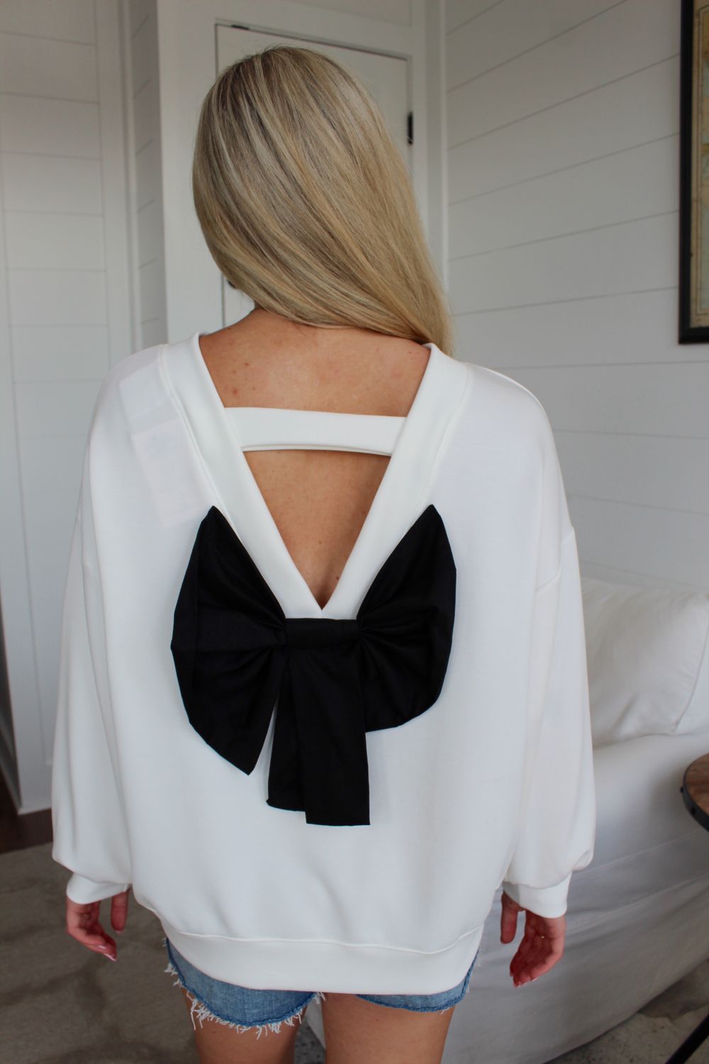 Bow Back Sweatshirt