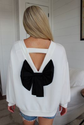 Bow Back Sweatshirt