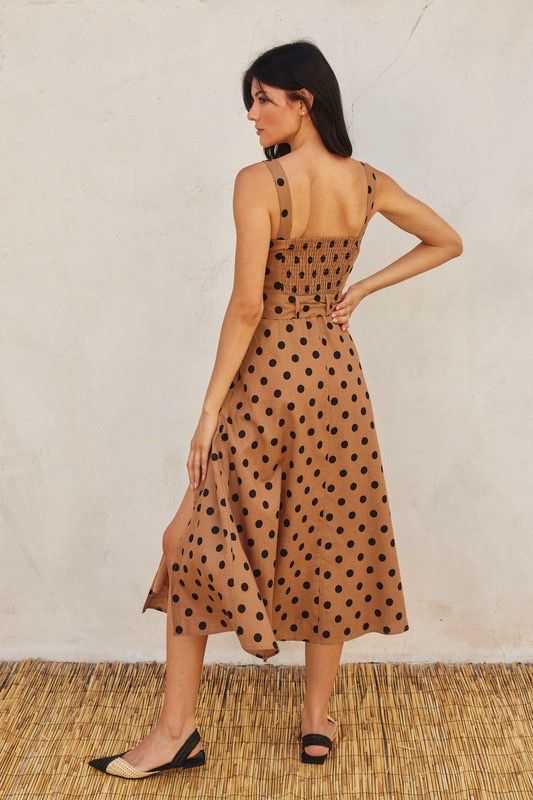 Polka Dot Midi Dress