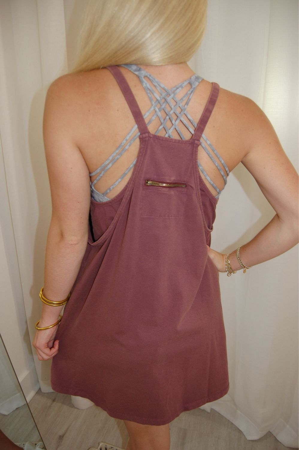 Sporty Romper PLUM