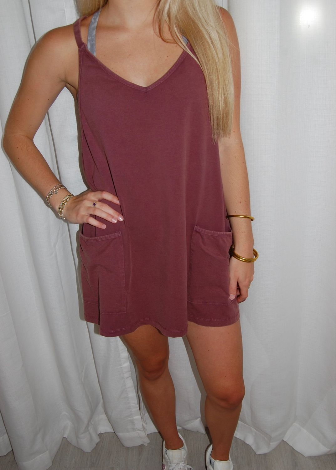 Sporty Romper PLUM