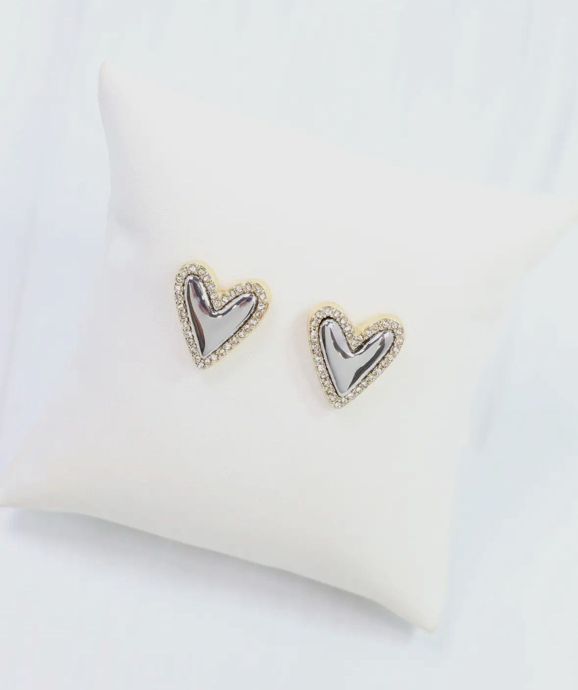 Whimsical Heart Studs