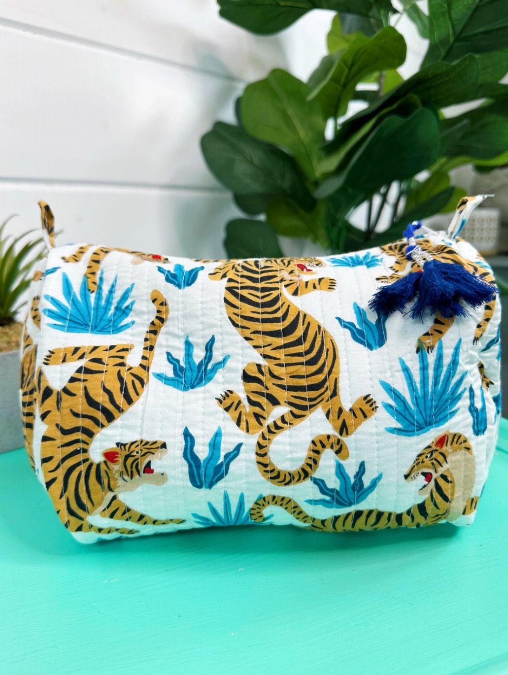 Quilted Makeup Bag