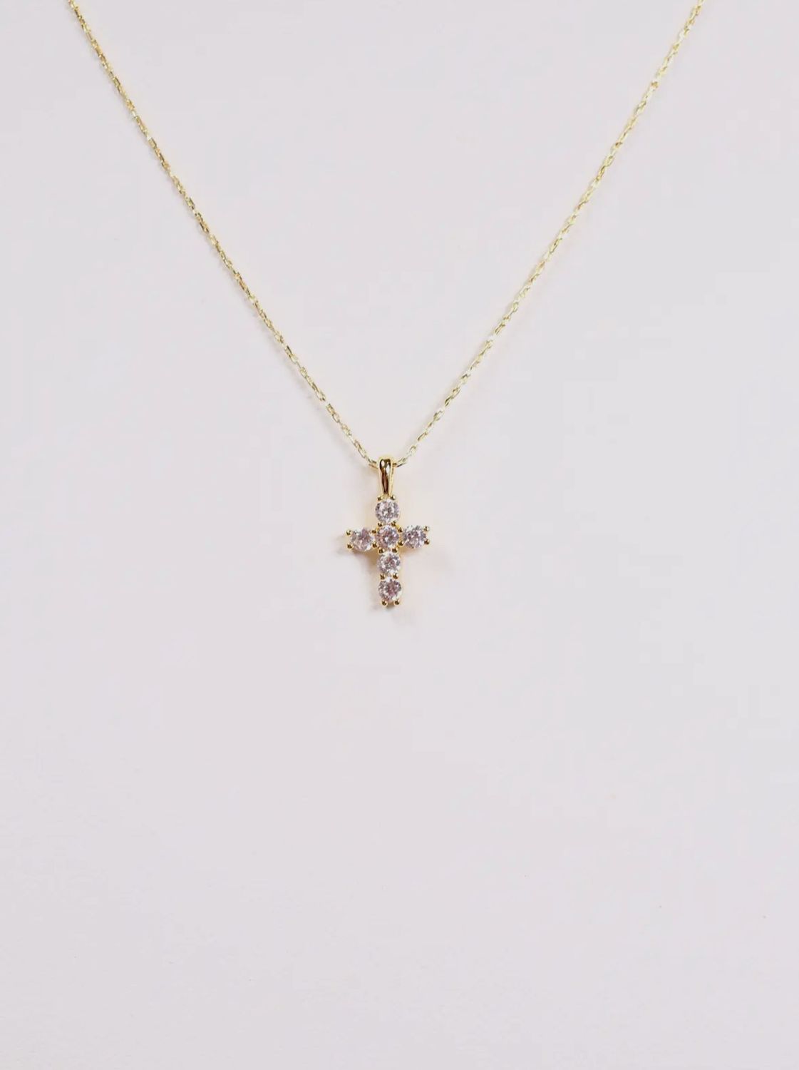 Kitty Cross Necklace