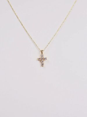 Kitty Cross Necklace