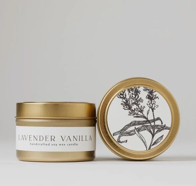 Tin Soy Candle LAVENDER VANILLA