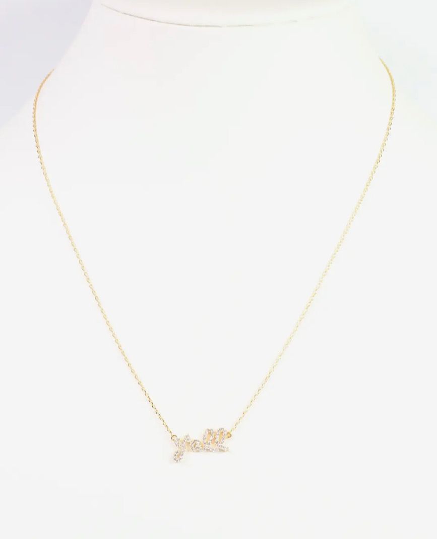 Yall Pave Necklace