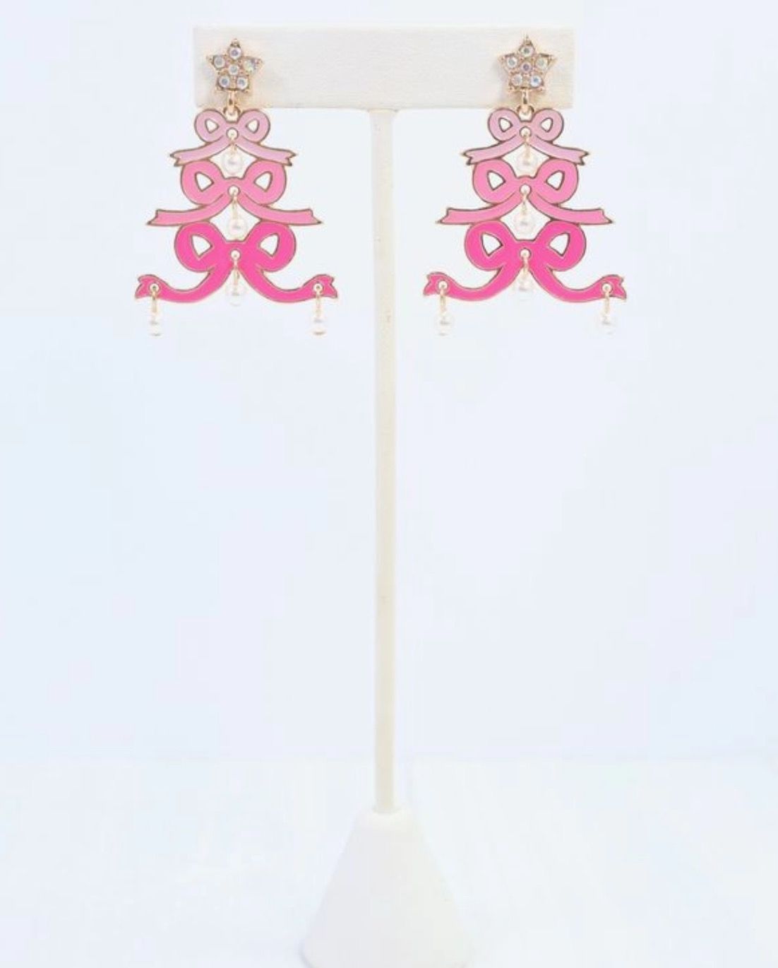 Cheerful Bow Tree Earrings