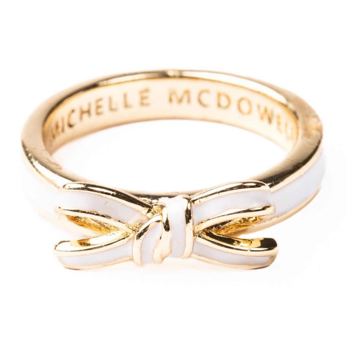 Luxe Bow Ring WHITE
