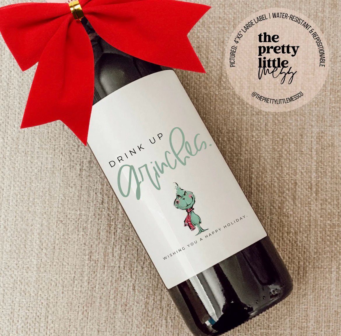 Holiday Wine Label