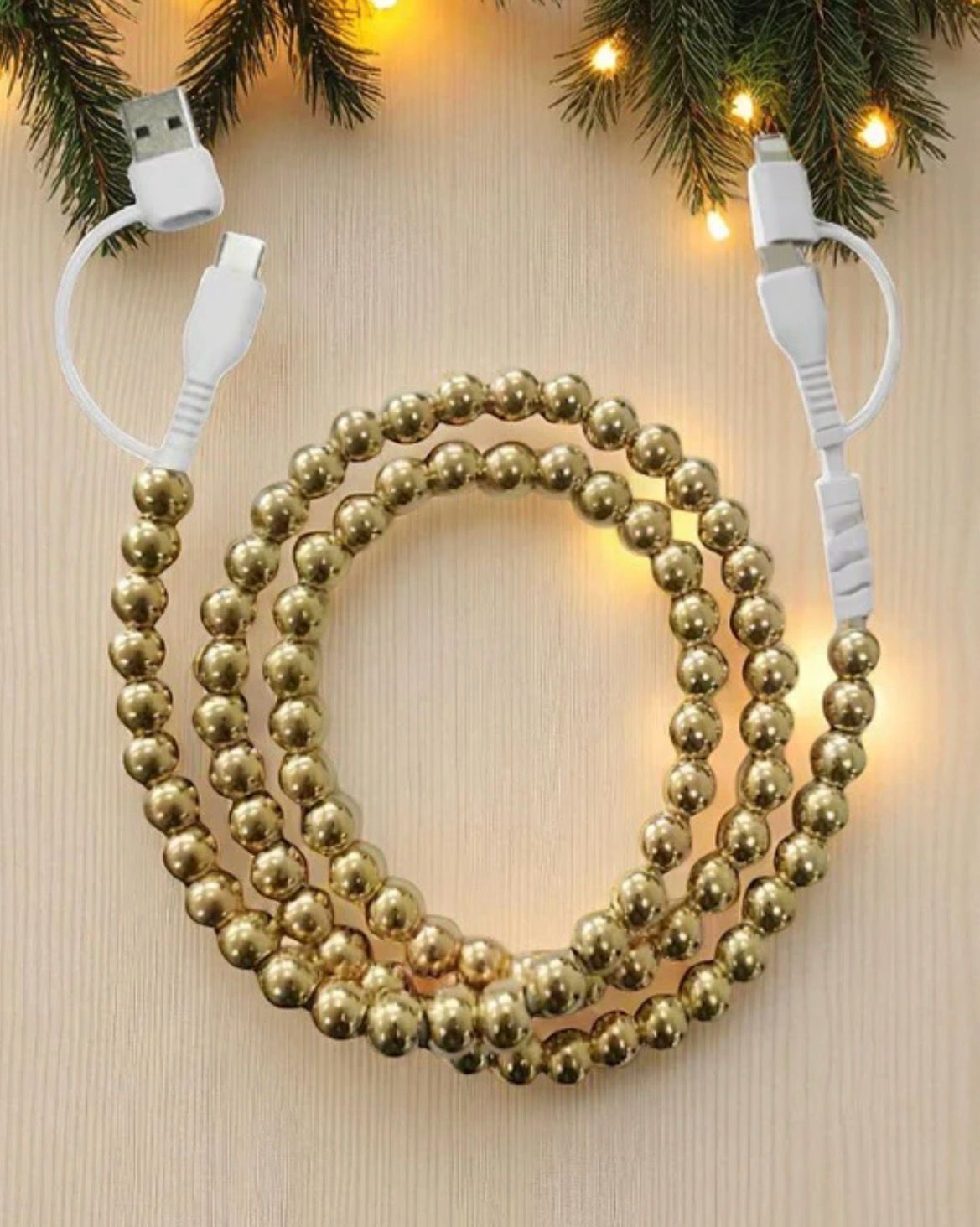 Beaded Charging Cord