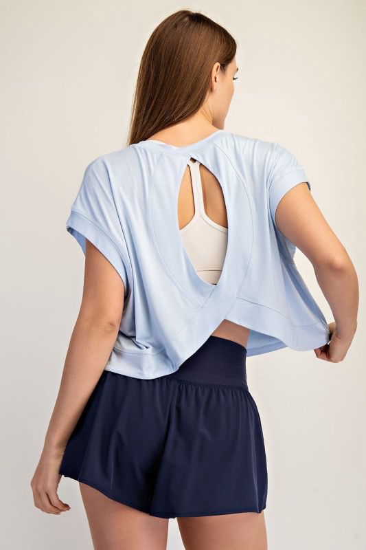 Emma Open Back Top BLUE