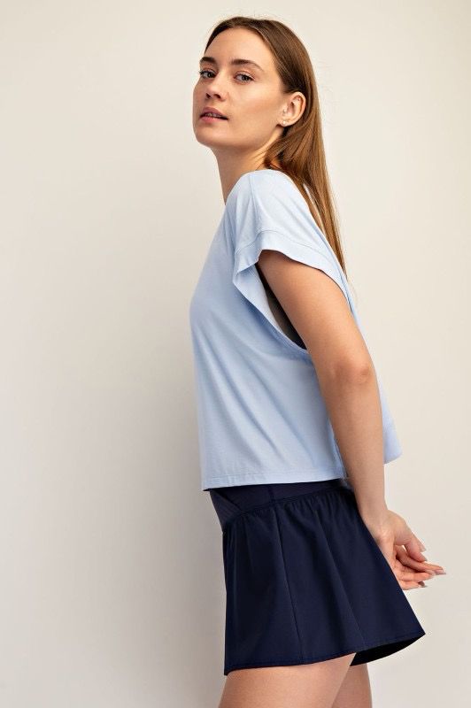 Emma Open Back Top BLUE