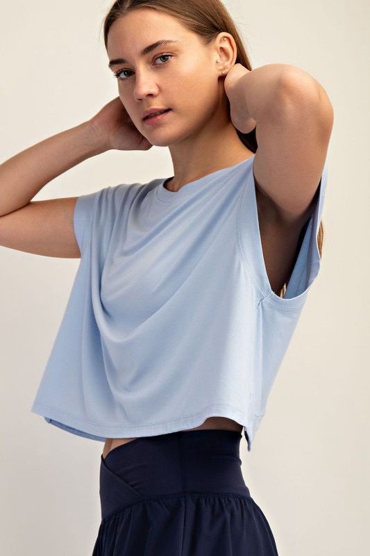 Emma Open Back Top BLUE