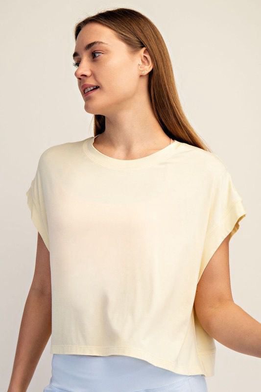 Emma Open Back Top LEMON