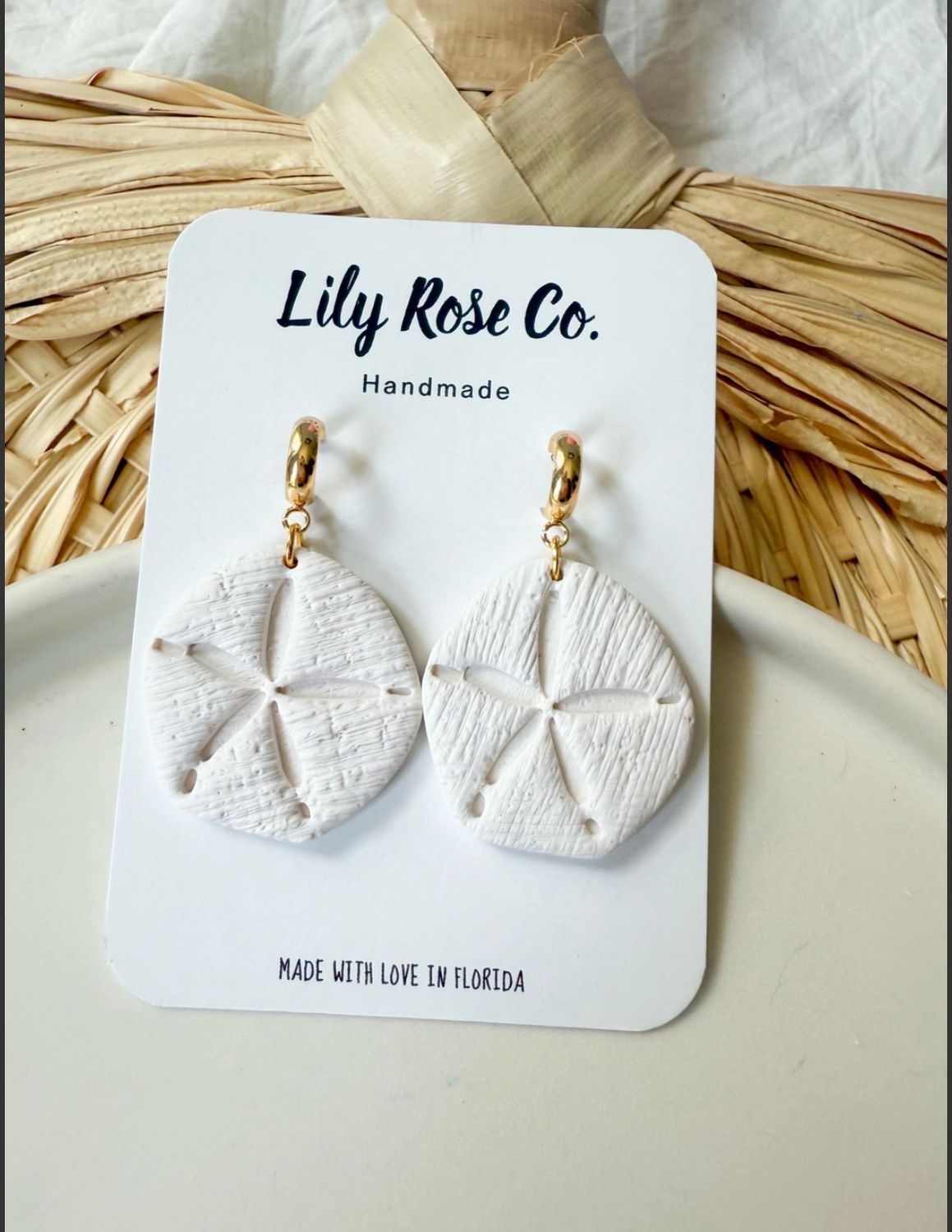 Sand Dollar Neutrals Earrings