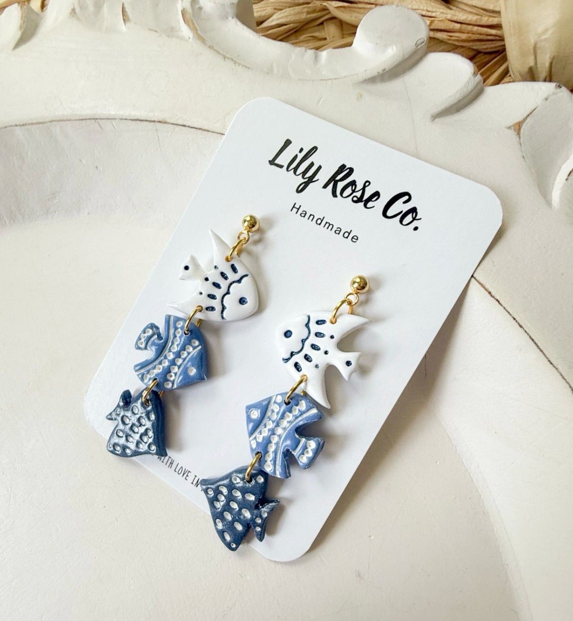 Fish 3 Tier Earrings