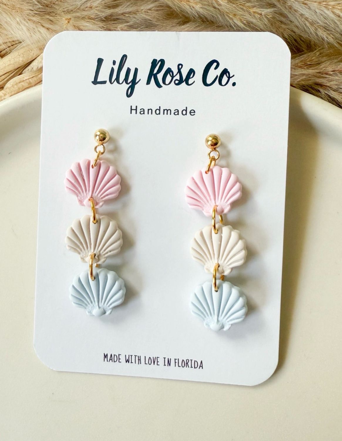 3 Tier Shells Earrings
