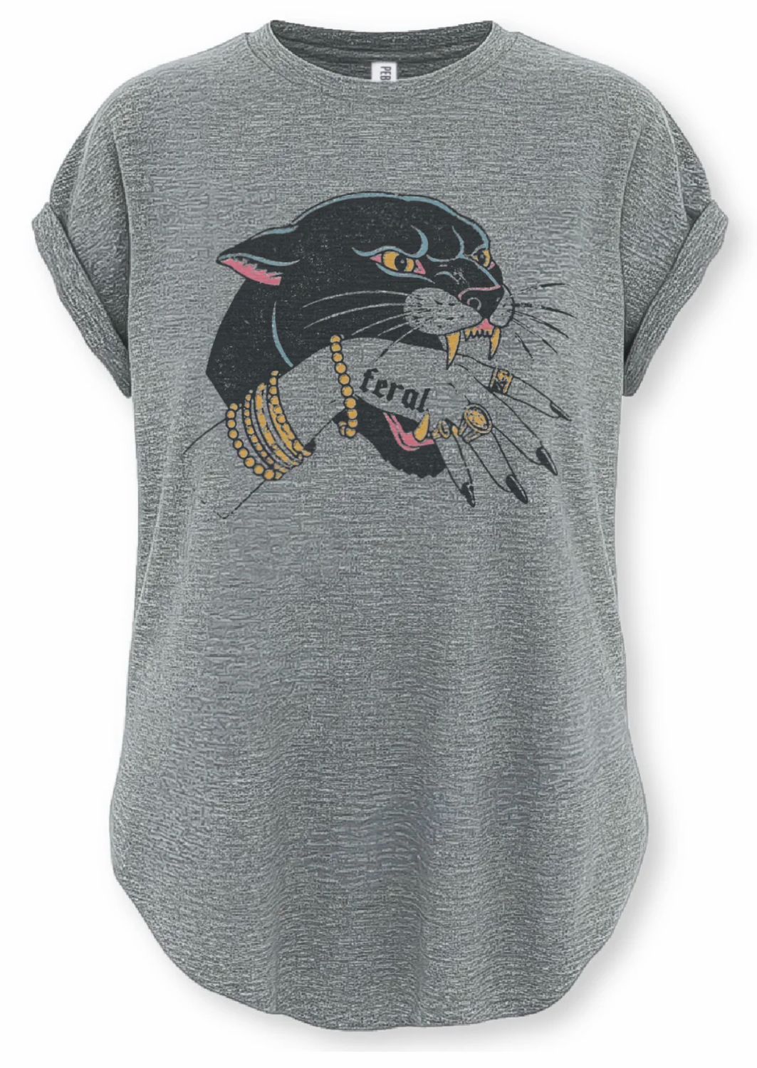 Feral Side Slit Tee