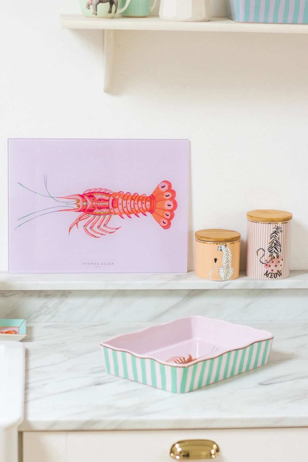 Lobster Glass Worktop Saver