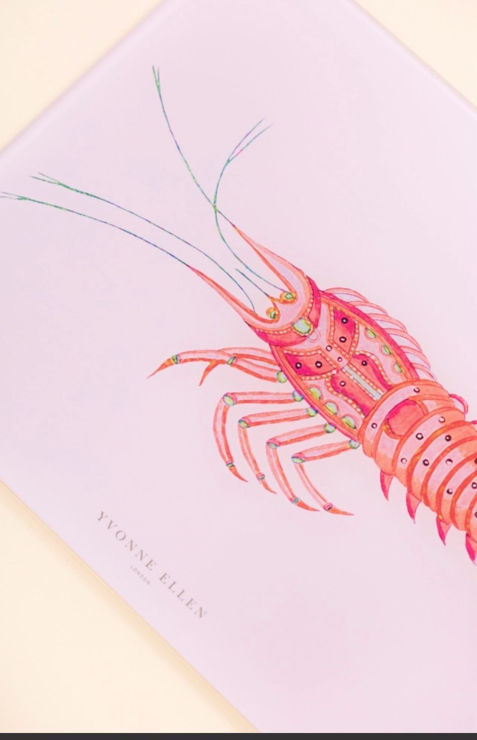 Lobster Glass Worktop Saver