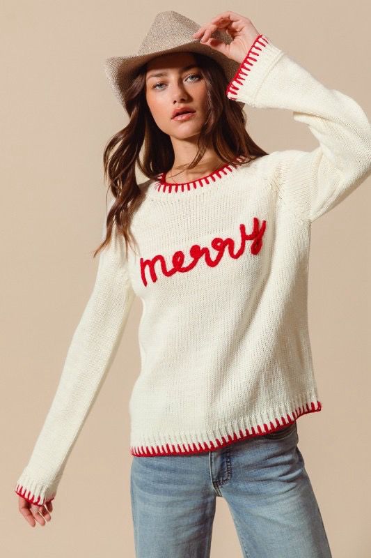 Merry Tinsel Sweater