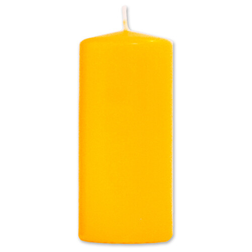Bloklys 5,8 x 13 cm Yellow - 100% stearin