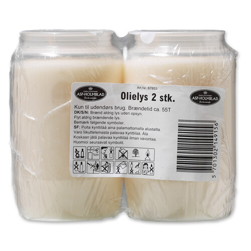 Oil candle 2 pcs.