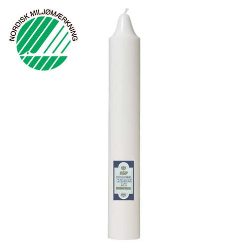 Stearin Pillar Candle 5 x 35 cm white 100% pure stearin
