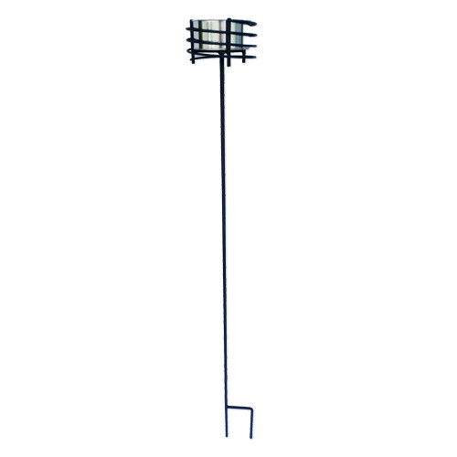 Metal garden flare spear black - suitable for garden flares with dia. 10.5 cm​