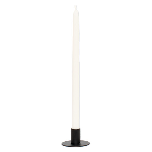 Metal candle holder black - fits candles with a diameter of 1.3 cm