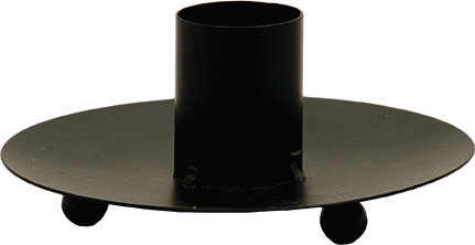 3-legged metal candle holder black - fits candles with a diameter of 3 cm