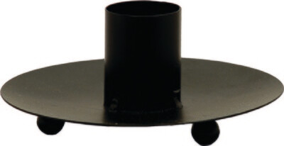 3-legged metal candle holder black - fits candles with a diameter of 3 cm