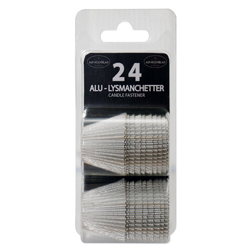Alumanchettes 24 pcs. Silver