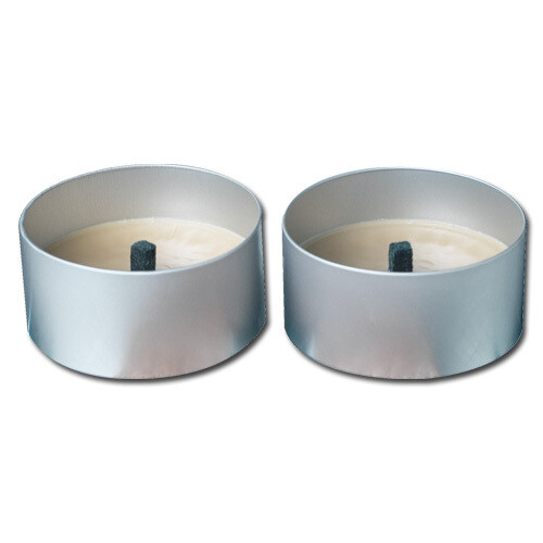 Garden torch in metal can 2-pack.