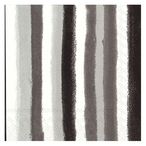 Storkøb servietter "Retro Stripes Grey" 33 x 33 cm 3-lag 240 stk.