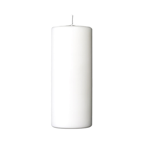 Pillar candle 7,8 x 15 cm - paraffin White