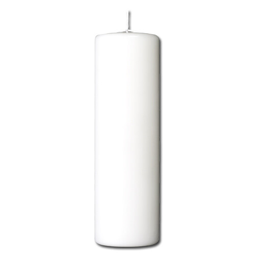 Pillar candle 7,8 x 25 cm - paraffin White