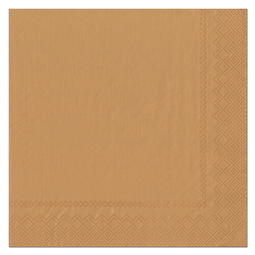 Dinner napkins 3-Layer 40 x 40 cm 20 pcs. Copper