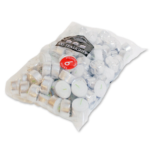 Tealights paraffin 6 hours 100 pcs.