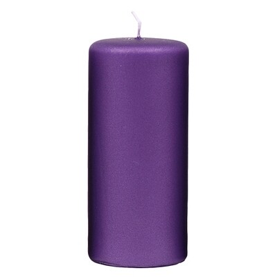 Soft Metallic Bloklys 6,8 x 15 cm - paraffin Purple