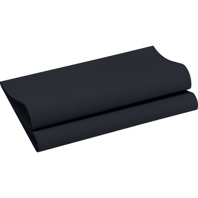 Airlaid napkins Black 40 x 40 cm 12 pcs.