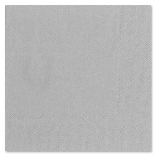 Frokost servietter 3-Lag 33 x 33 cm 20 stk. Grey