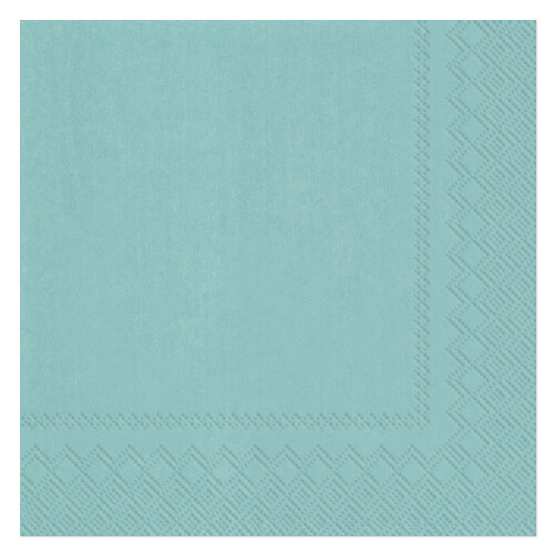 Dinner napkins 3-Layer 40 x 40 cm 20 pcs. Cool Aqua