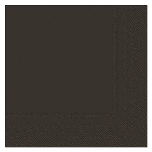 Dinner napkins 3-Layer 40 x 40 cm 20 pcs. Black