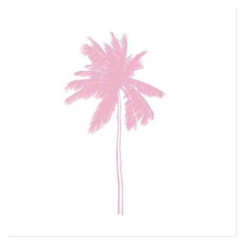 Dinner napkins 3-Layer 40 x 40 cm 20 pcs. &quot;Palmo White/Dusty Pink&quot;
