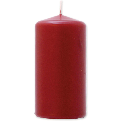Pillar candle 7,8 x 15 cm - paraffin Deep Red