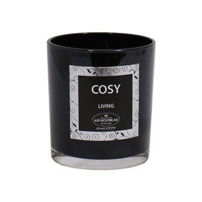 10 pcs. Glass candle &quot;COZY&quot; 7.5 x 8 cm