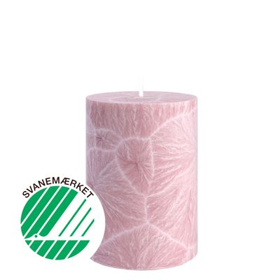 Shea Pillar Candle 67 x 10 cm “Rosa” in gift box
