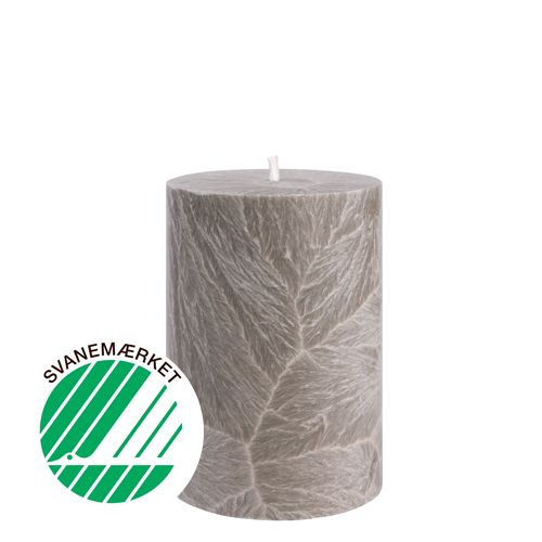 Shea Pillar Candle 6,7 x 10 cm “Khaki” in gift box